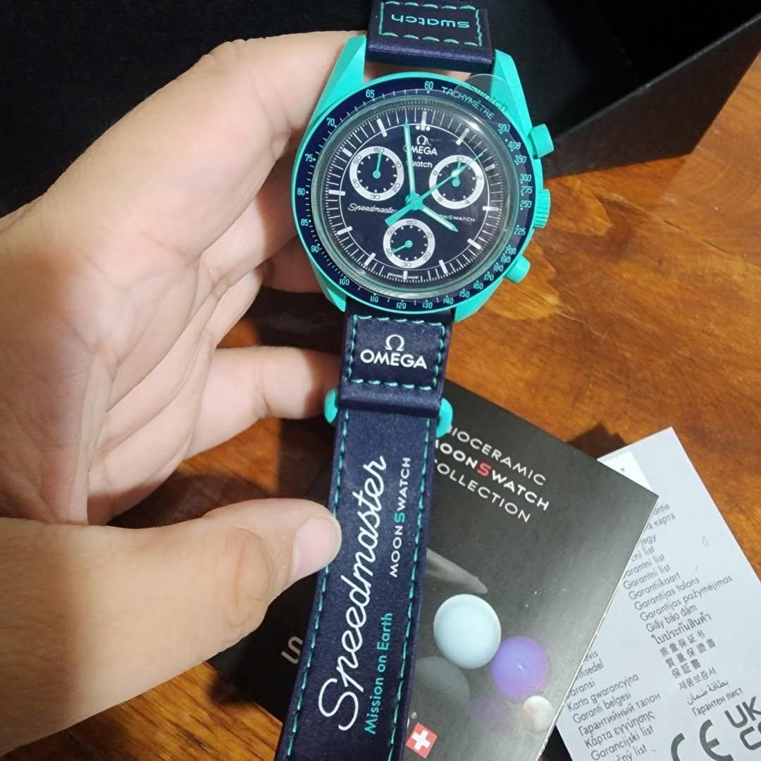 Rush Rally Omega RUSH Swatch x Omega Mission on Earth Polar Lights, Luxury, Watches on ...