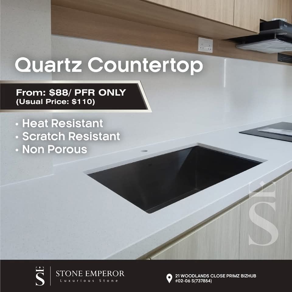 Sintered Stone, Quartz, Granite, Solid Surface, Kompacplus Kitchen Countertops in Singapore | Stone Emperor Pte Ltd62863115494531111