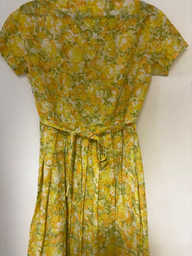 Yellow vintage summer dress (Category: Dresses) located in Antipolo. Submitted by hm_cyst (Listing ID 1365012992, Image 2). Description: Flaw on 3rd photo- can be seen .