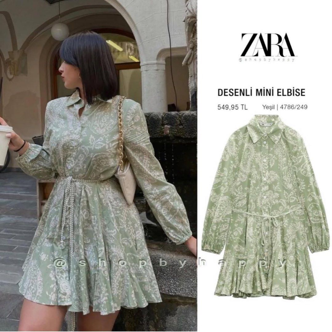 slim fit dress slacks Capri Green Floral Midi Kaftan Dress main image 1
