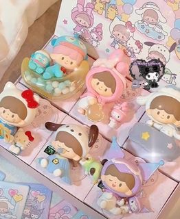 zzoton x sanrio figurine kuromi my melody pochacco pompompurin hangyodon hello kitty cinnamoroll