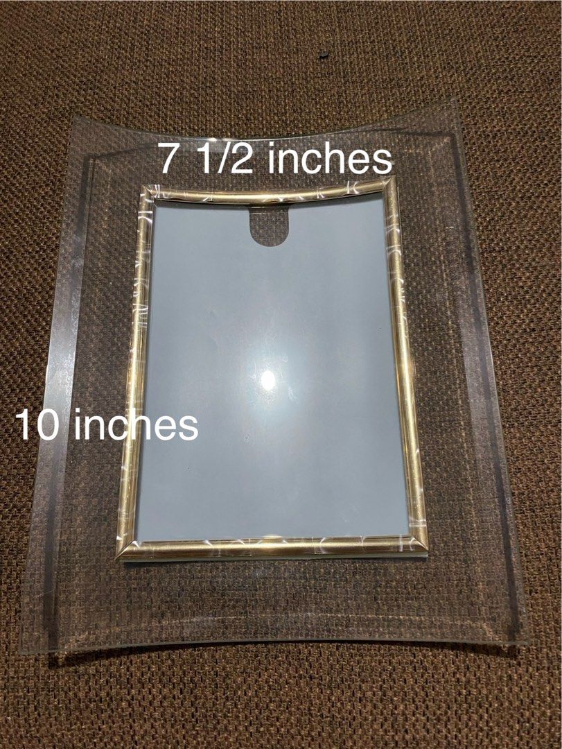 1990s Clear Rectangular Vintage Vanity Glass Picture Frame (Category: Announcements) located in Bulacan. Submitted by rich2545 (Listing ID 1365228554, Image 2). Description: .