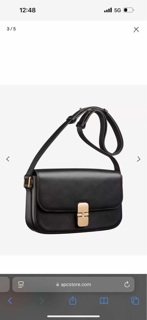 APC shoulder bag (Category: Luxury Bags & Wallets) located in Paranaque City. Submitted by primrose21 (Listing ID 1365168698, Image 1). Description: Comes with dustbag.