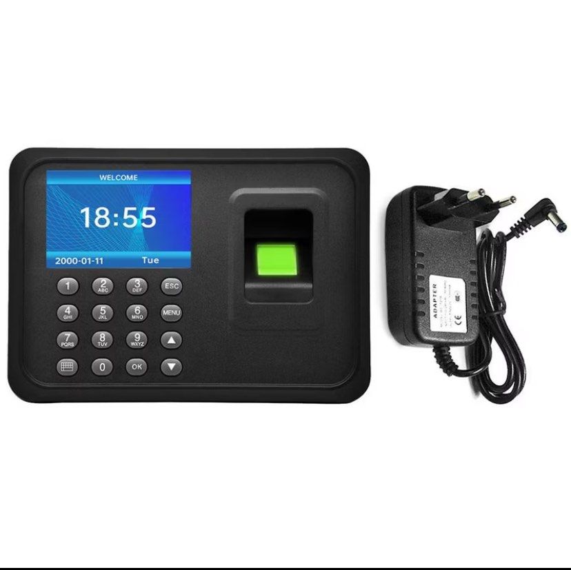Attendance Biometric Fingerprint Scanner Absence Machine Time Cards ...