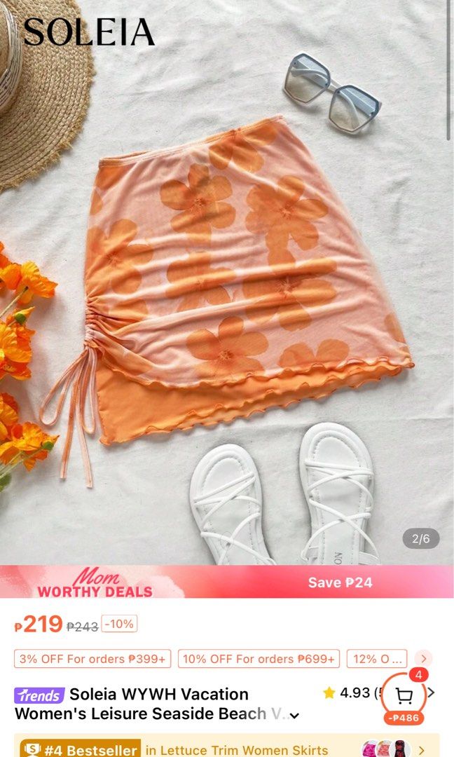 Beach Side Cover Skirt (Category: Skirts) located in Zamboanga. Submitted by _kaoru (Listing ID 1365255775, Image 2). Description: Used once. Price is still negotiable.