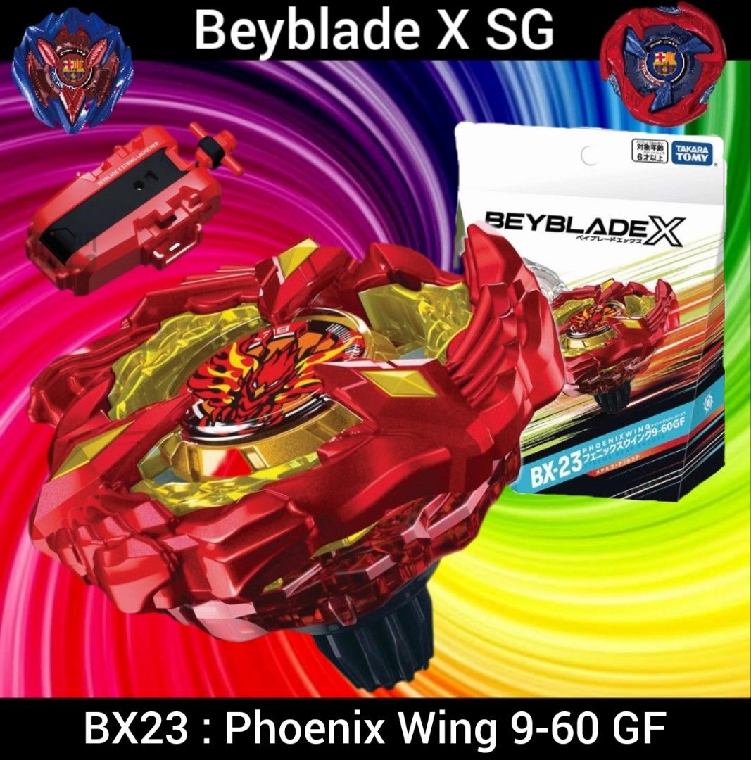 Beyblade X BX23 BX-23 Phoenix Wing 9-60 GF Takara Tomy, Hobbies