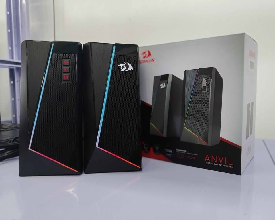 Brandnew Redragon ANVIL SPEAKER (Category: Soundbars, Speakers & Amplifiers) located in Cavite. Submitted by dwelancas79880 (Listing ID 1365159237, Image 1). Description: Touch 8 light modes Power on off / Volume Control USB + 3.5mm Power Input : 5V Speaker RMS : 3Wx2 Speaker Unit Size : 2inch x 2 Frequency : 160Hz~20KHz Signal to noise ratio : ≥60db Product size : 82 x 96 x180 mm.