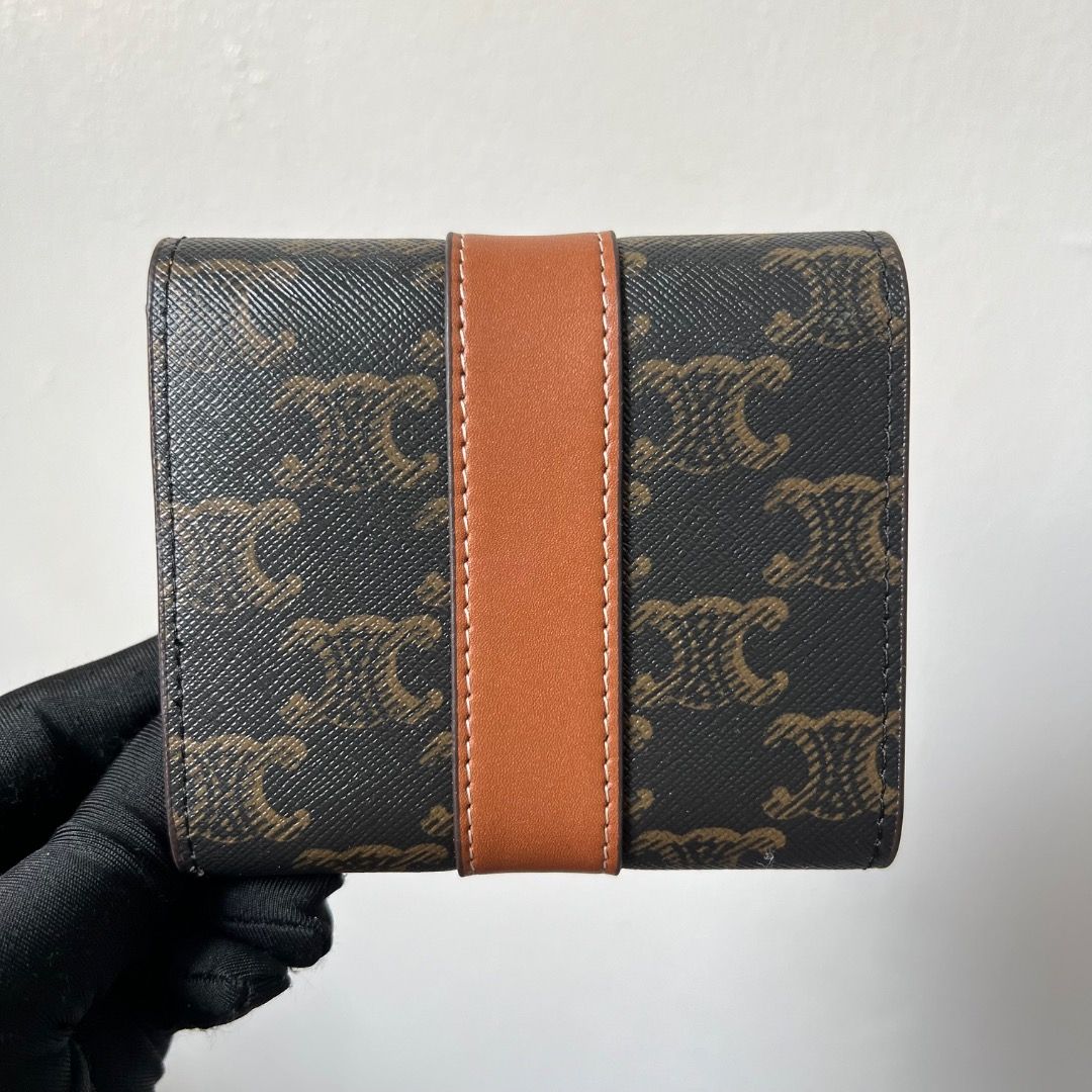 Celine Triomphe Monogram Trifold Wallet (Category: Luxury Bags & Wallets) located in Antipolo. Submitted by mjlenihcpreloved (Listing ID 1318478606, Image 2). Description: .