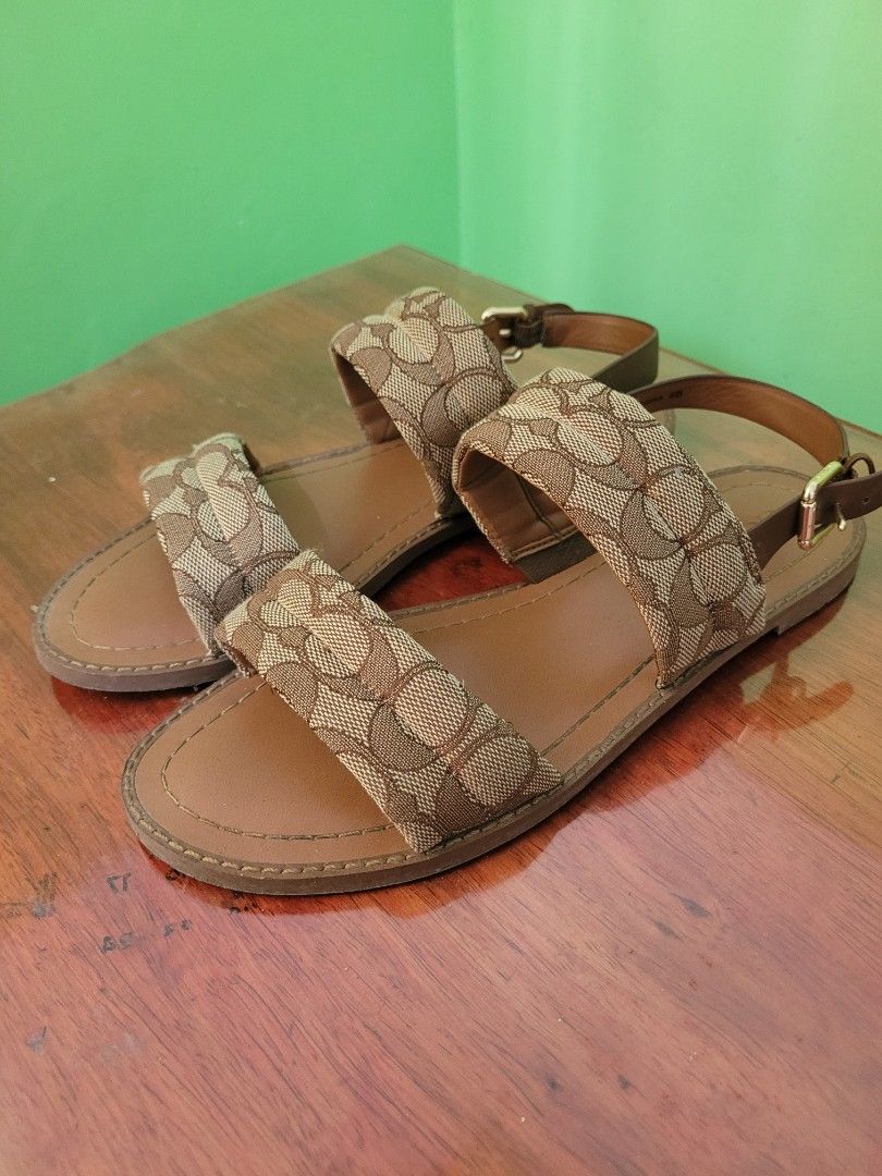 coach flat sandals (Category: Flats & Sandals) located in Talavera. Submitted by MG.clothing (Listing ID 1365187361, Image 3). Description: coach flat sandals, color brown. size 8.5 (25.5cm) like new. , used twice only.