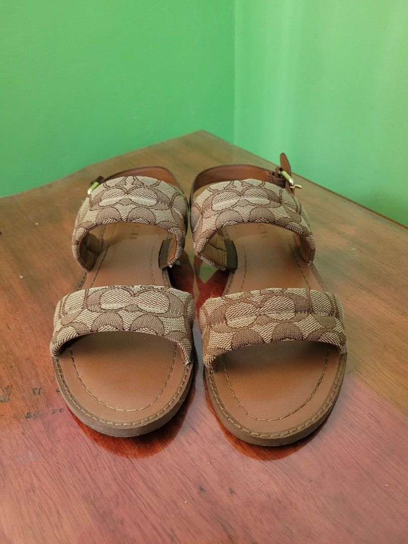 coach flat sandals (Category: Flats & Sandals) located in Talavera. Submitted by MG.clothing (Listing ID 1365187361, Image 1). Description: coach flat sandals, color brown. size 8.5 (25.5cm) like new. , used twice only.