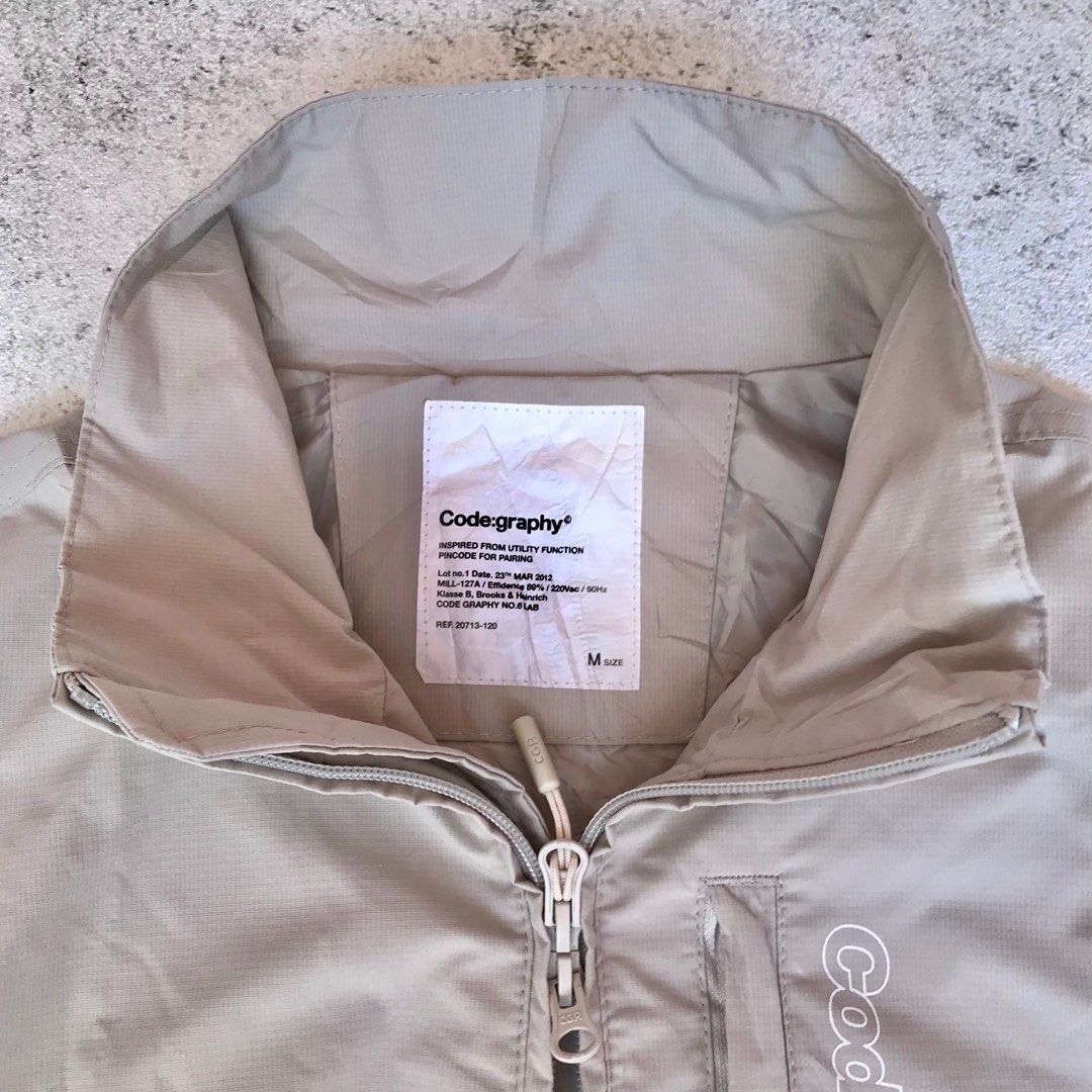 ★codegraphy★ 2WAY Tech Short Jacket Gray 2-WAY UTILITY MA-1 JACKET_GREY - CODEGRAPHY | 60% - Asian