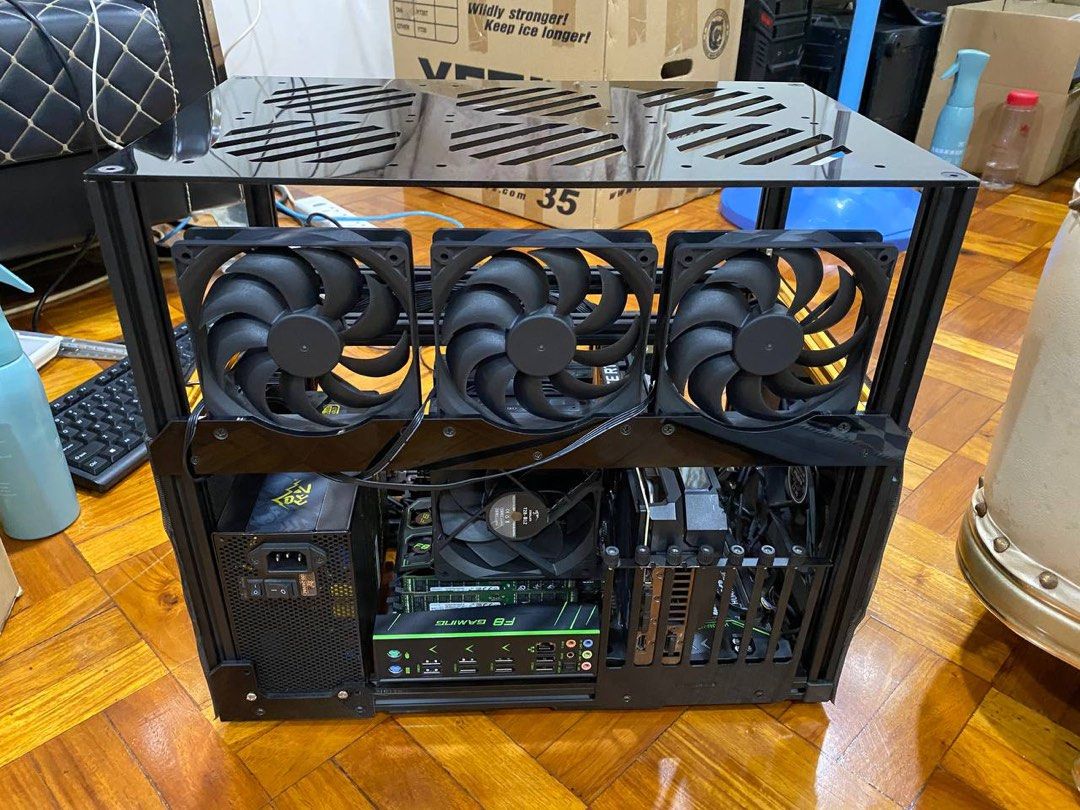 3080 series PC (Category: Computer Parts) located in Quezon City. Submitted by luna4399 (Listing ID 1365230087, Image 3). Description: CPU: E5 2690 V4 14 cores 28 threads (full core turbo frequency 3.2G) System: WIN 10 Professional Workstation Edition Motherboard: South China flagship motherboard F8 8 (DDR4 memory slot up to 256G memory) Graphics card: Coolio P60T dual fan performance version Graphics card: ASUS ROG Raptor 3080Ti 12G Hard disk: S