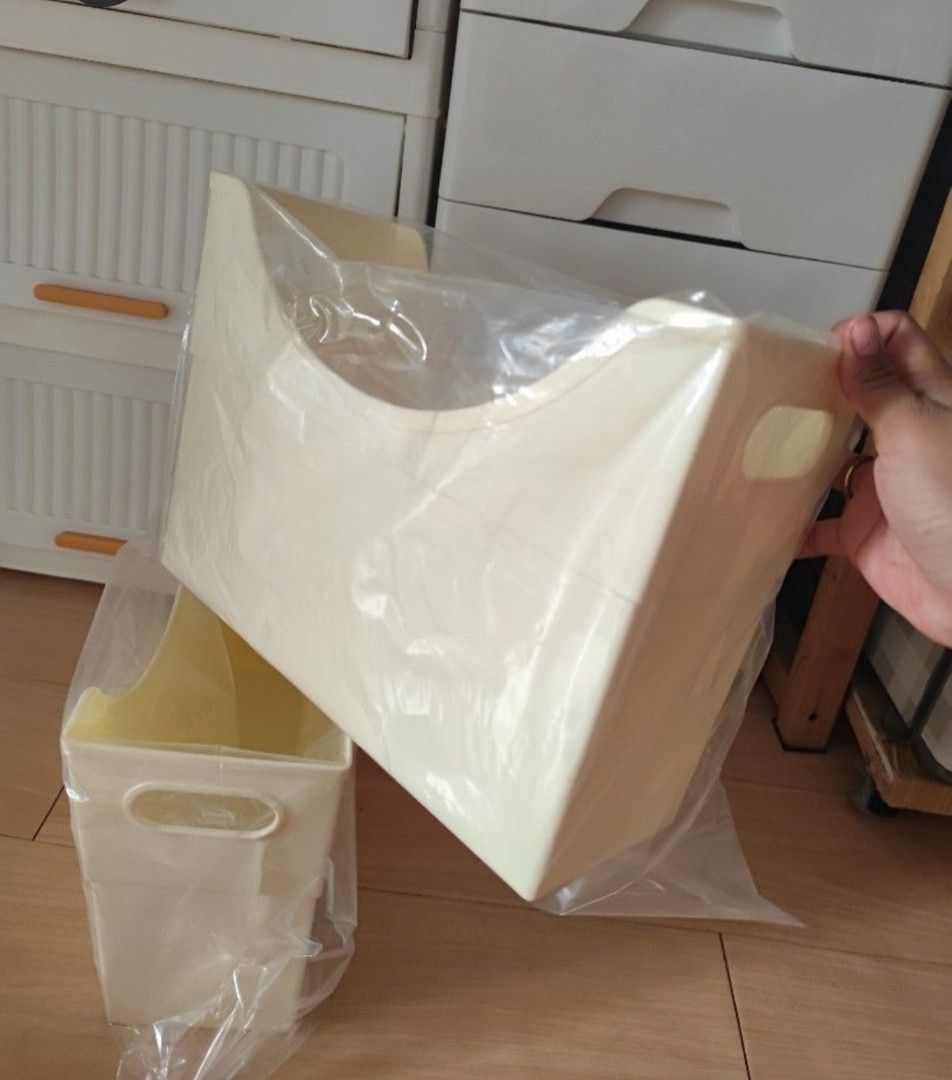 Cream storage (high quality) (Category: Food Organization & Storage) located in Cavite. Submitted by jane_ava (Listing ID 1365205098, Image 3). Description: Thick high quality japan made storage i gave big discount for 6pcs and up multipurpose storage /file box can be used for your laundry storage, cleaning tools, kitchen tools,magazines, kitchen pans, stationary ,etc. sold per piece color posted : cream size: 13 inches or 33 cm length 5 inches o