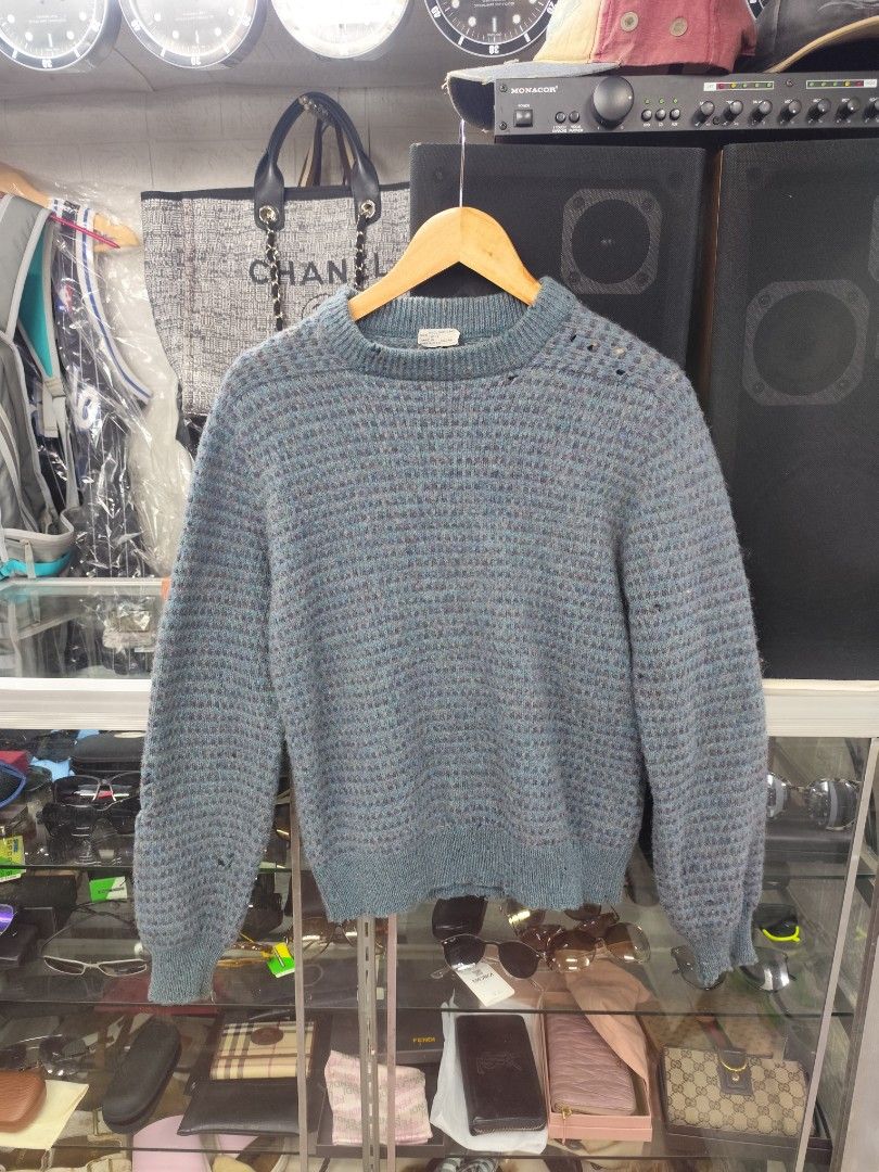 Dior (vintage) (Category: Luxury Apparel) located in Navotas City. Submitted by mistej (Listing ID 1365271290, Image 2). Description: dior vintage pure wool shetlam authentic guaranteed dimes 19.5x 24 multiple hole issue stretch.