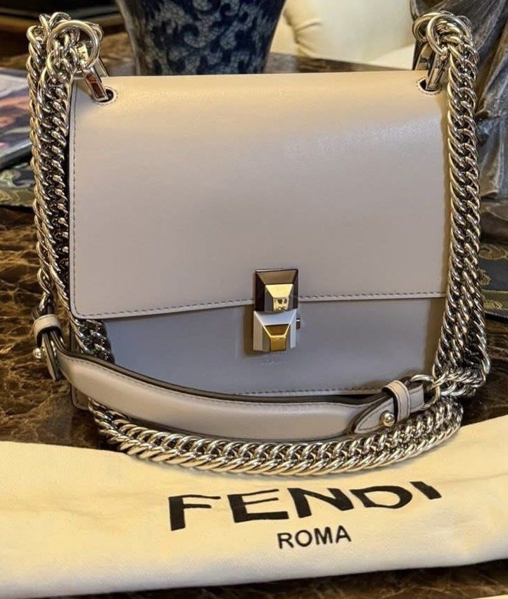 fendi khan small (Category: Luxury Bags & Wallets) located in Bauang. Submitted by rjae07 (Listing ID 1365288366, Image 1). Description: fendi khan small authentic with hairline slight rank A pa .