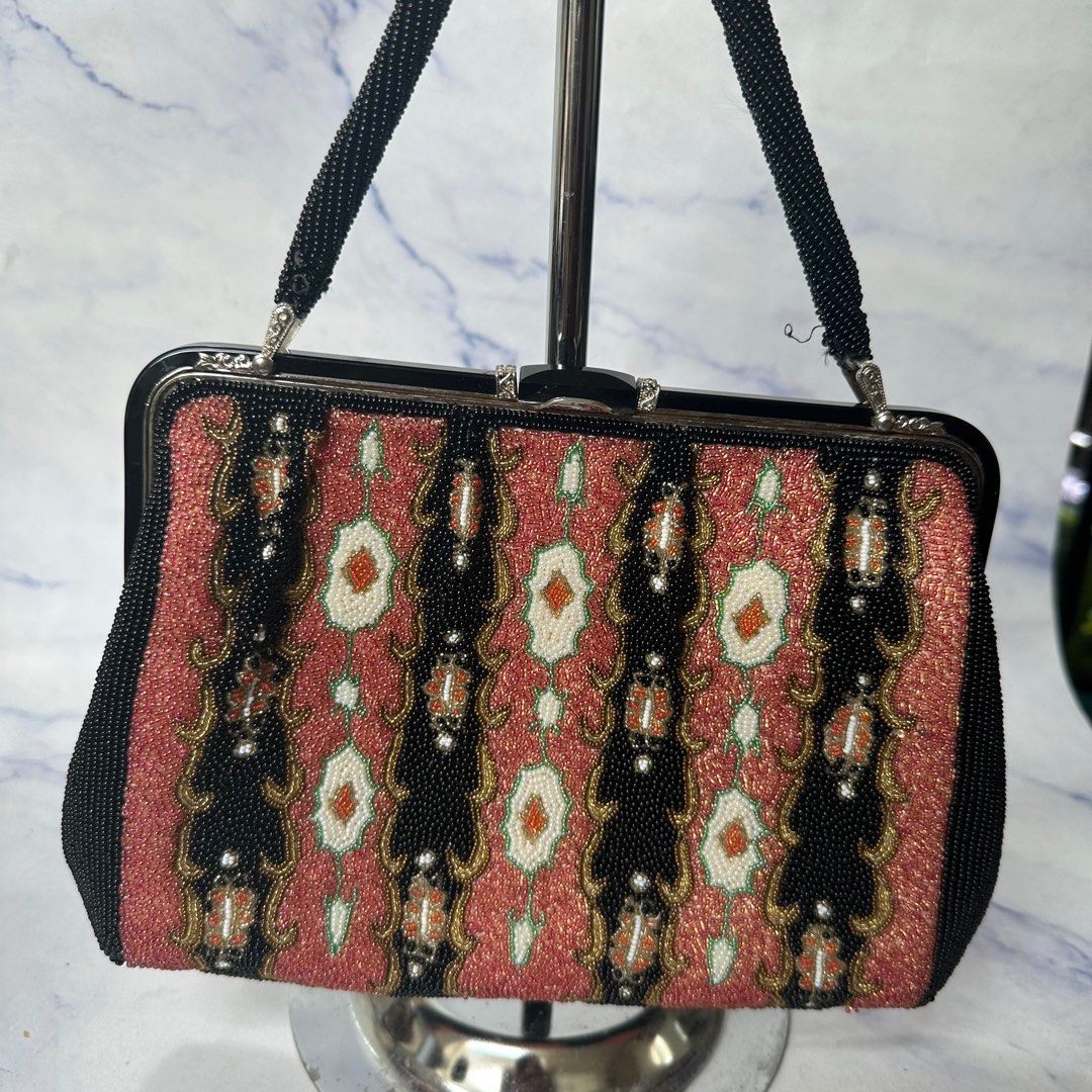 Fully beaded intricate design elegant clutch bag (Category: Clutches) located in Quezon City. Submitted by StopNShop (Listing ID 1365183249, Image 2). Description: •japan sourced •fully beaded bag including handle •there’s some missing beads in the handle but otherwise really beautiful •super nice in actual •very spacious .