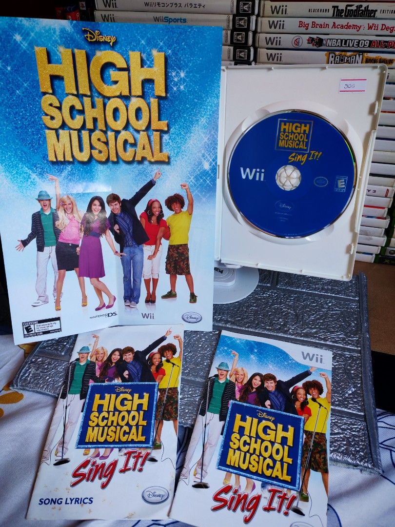 HIGHSCHOOL MUSICAL SING IT! Wii (Category: Nintendo) located in Santa Rosa. Submitted by tristanmunoz (Listing ID 1365290708, Image 3). Description: For sale Php500 Highschool Musical Sing It! by Disney Nintendo Wii NTSC-U Complete with Poster, Song Lyrics and Manuals Tested working condition 100% Authentic Can do video calls 🛵Lalamove SDD c/o buyer (Gcash or COD payment) 🚛JNT or LBC strictly Payment First Meetup/Pickup: Sta.Rosa Dita Rotonda, 