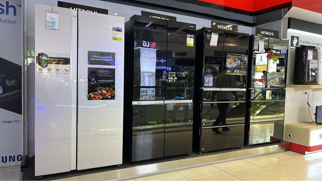 HITACHI INVERTER REFRIGERATOR (Category: Refrigerators and Freezers) located in Quezon City. Submitted by maryann5721 (Listing ID 1365206046, Image 3). Description: HITACHI INVERTER REFRIGERATOR R-v540pg7 bbk Srp 55,990 Cash 44,000 R-vg540pg7 Gbk Srp 58,990 Cash 50,000 R-w660pg7-gbk Srp 74,900 Cash 58,400 R-w660pg7 1ggr Srp 74,900 Cash 58,400 R-s700pg0-1gbk Srp 86,900 Cash 67,600 R-s700pg0-1gs Srp 86,900 Cash 67,600 R-wb640vg0-1gbk Srp 99,900 Cas