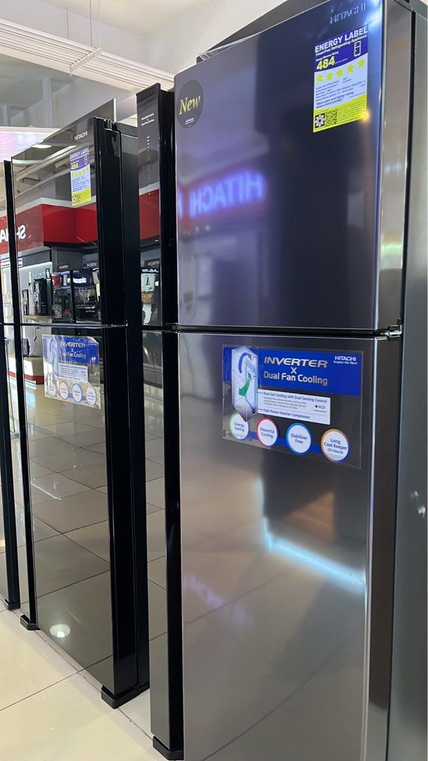HITACHI INVERTER REFRIGERATOR (Category: Refrigerators and Freezers) located in Quezon City. Submitted by maryann5721 (Listing ID 1365206046, Image 2). Description: HITACHI INVERTER REFRIGERATOR R-v540pg7 bbk Srp 55,990 Cash 44,000 R-vg540pg7 Gbk Srp 58,990 Cash 50,000 R-w660pg7-gbk Srp 74,900 Cash 58,400 R-w660pg7 1ggr Srp 74,900 Cash 58,400 R-s700pg0-1gbk Srp 86,900 Cash 67,600 R-s700pg0-1gs Srp 86,900 Cash 67,600 R-wb640vg0-1gbk Srp 99,900 Cas