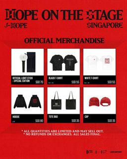 非売品 未開封】J-hopeシンガポールコン TシャツM➕ラキドロ1点