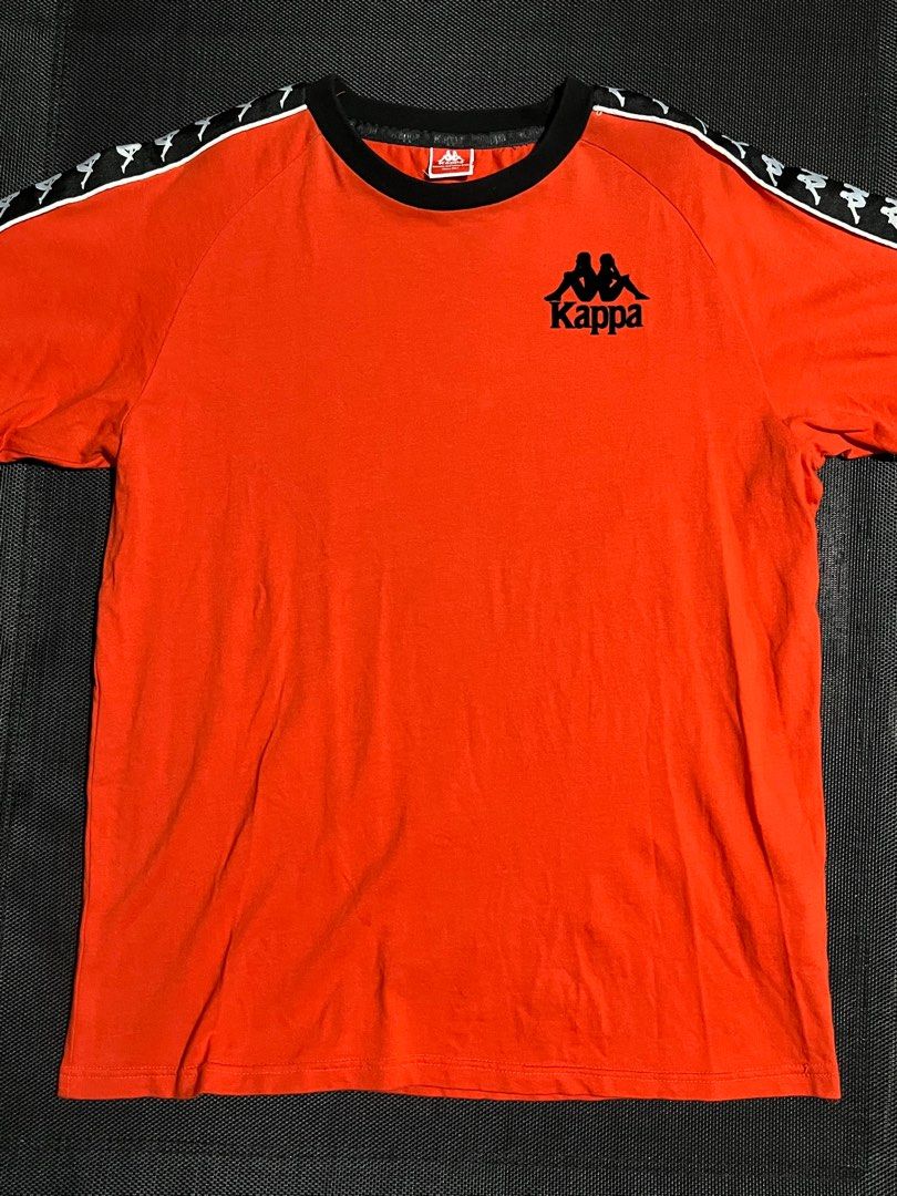 Kappa Banda T Shirt (Category: Tshirts & Polo Shirts ) located in Quezon City. Submitted by eiagarxia (Listing ID 1365282864, Image 1). Description: 10/10 condition Kappa banda tapered Orange color.