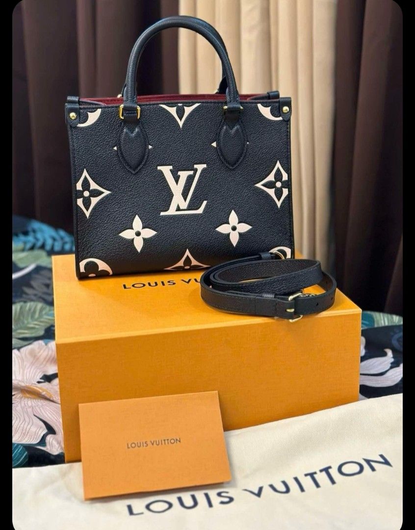 LV OTG pm size (Category: Luxury Bags & Wallets) located in Quezon City. Submitted by little_in_s.t.y.l.e (Listing ID 1350669219, Image 3). Description: LV OTG PM size Bicolor Empriente Microchipped Good as brand new condition Complete set with cards and Official Receipt pm for more pictures. 😊 open for meet up QC..