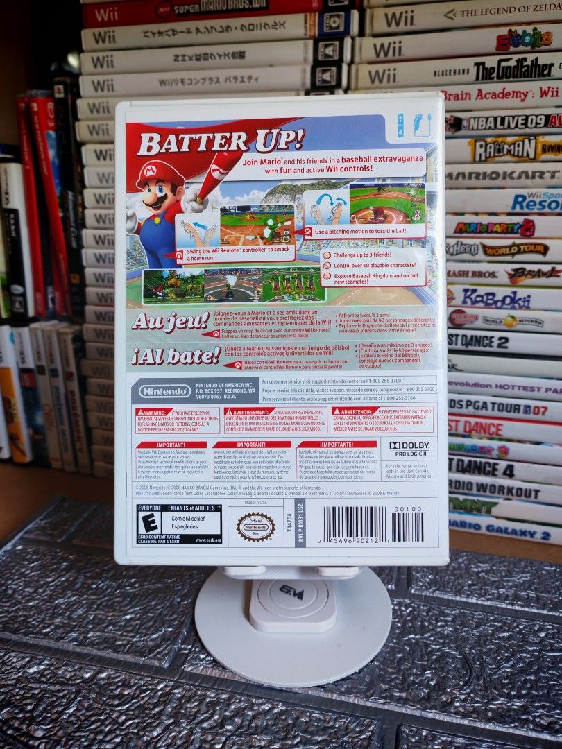 MARIO SUPER SLUGGERS Wii (Category: Nintendo) located in Santa Rosa. Submitted by tristanmunoz (Listing ID 1365289624, Image 2). Description: For sale Php2,000 Mario Super Sluggers (Nintendo Selects) Nintendo Wii NTSC-U Complete with Manuals Tested working condition 100% Authentic Can do video calls Shipping Nationwide 🛵Lalamove SDD c/o buyer (Gcash or COD payment) 🚛JNT or LBC strictly Payment First Meetup/Pickup: Sta.Rosa Dita Rotonda, Jollibe