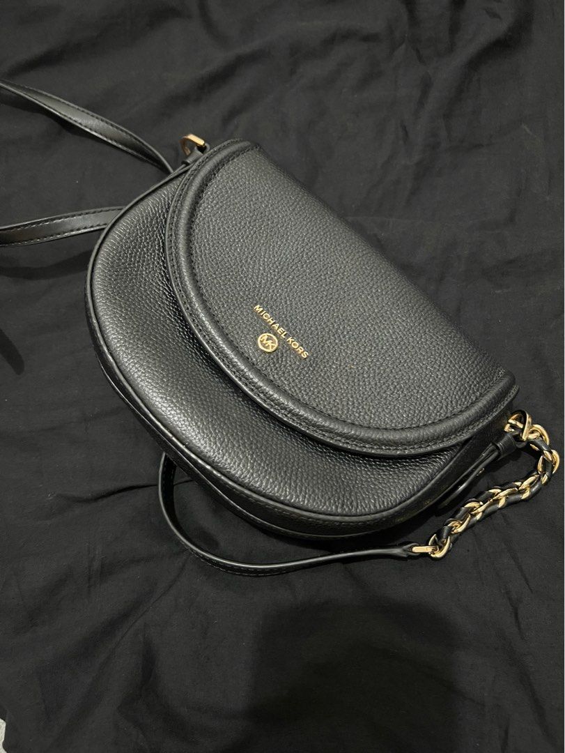 Michael Kors Jet Set Medium Pebbled Leather Half Dome Crossbody [PRELOVED,  100% ORIGINAL]