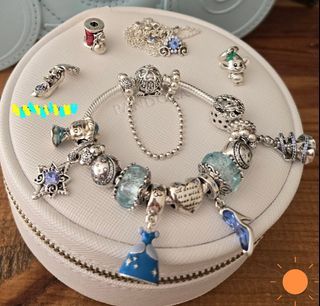 PANDORA LIMITED EDITION CINDERELLA Theme- CHARMS -999 EACH/ BRACELET -2500/ NECKLACE -1800