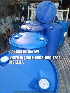 plastic blue drum