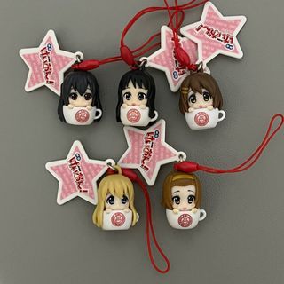 [set] k-on phone charm keychain anik anik anime