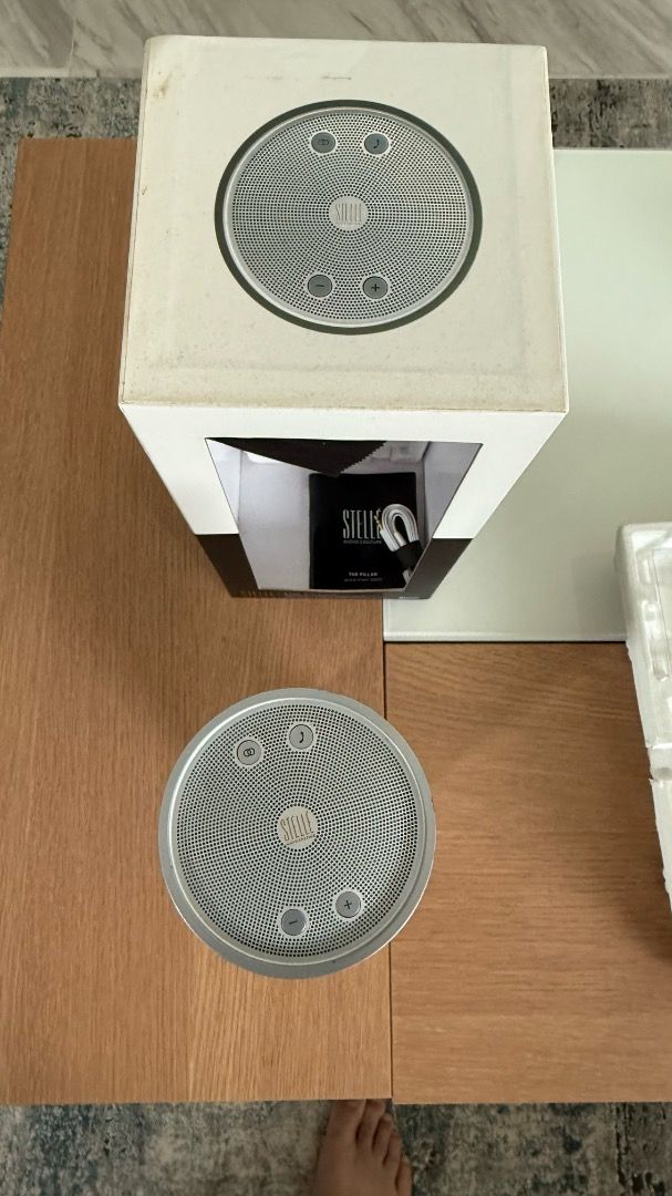 Stelle Audio Couture - The Pillar - Bluetooth Speaker (Category: Soundbars, Speakers & Amplifiers) located in Singapore. Submitted by sanjivonline (Listing ID 1365173022, Image 3). Description: Stelle Audio Couture - The Pillar - Bluetooth Speaker Elegant Design. Brushed Aluminum finish. LISTEN Play your music wirelessly through any Bluetooth-enabled device or connect to your music device via a 3.5mm stereo input cable (included). TALK Use the sp