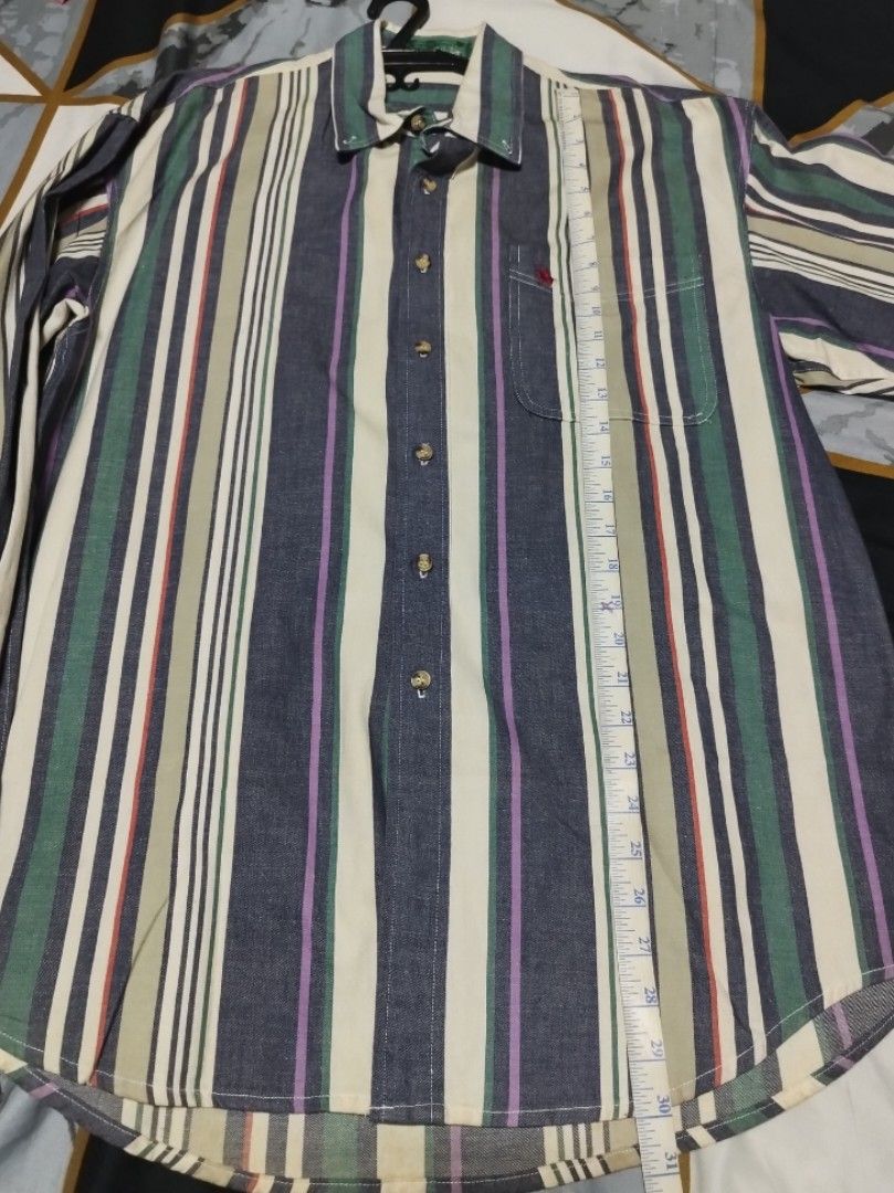 Striped Longsleeves (Category: Formal Shirts) located in Calamba. Submitted by l.a_declutters (Listing ID 1365099319, Image 3). Description: Description: Knight of Round Table Size: XL (LxW: 30 x 23 inches) Condition: Yellow/discoloration in neck area. Slight yellowing on the rest of the body but still barely noticeable. Reservation up to 2 days. Item/s price + SF c/o buyer Check out my other listings and get a dicount if you purchase 3+ items. M