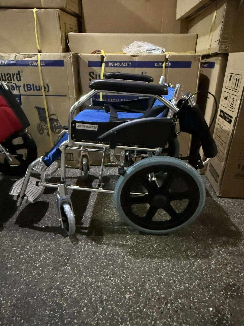 Sure-guard Travel Wheelchair (Category: Wheelchairs) located in Quezon City. Submitted by pjfalogme21 (Listing ID 1365250529, Image 3). Description: Heavy duty & aluminum frame travel wheelchair Available for pick up and delivery. Same day delivery within Metro Manila and nearby provinces. We accept COD, Bank Transfer, and Gcash payment. Pm for more details..