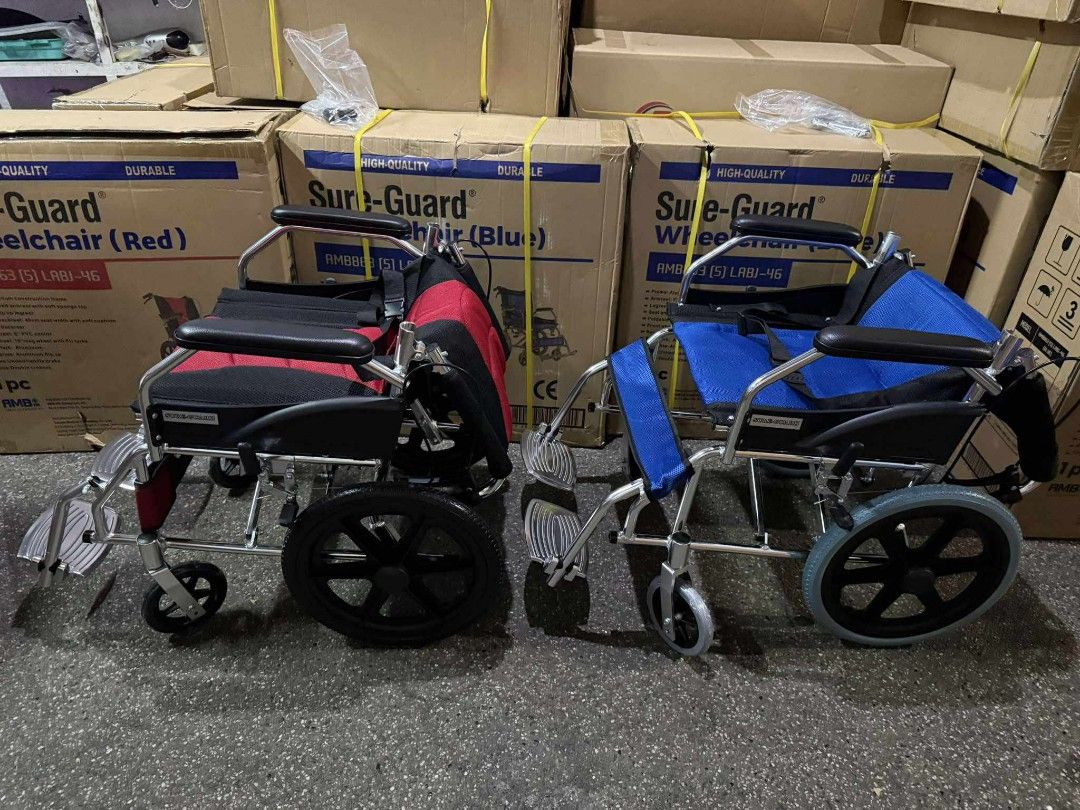 Sure-guard Travel Wheelchair (Category: Wheelchairs) located in Quezon City. Submitted by pjfalogme21 (Listing ID 1365250529, Image 2). Description: Heavy duty & aluminum frame travel wheelchair Available for pick up and delivery. Same day delivery within Metro Manila and nearby provinces. We accept COD, Bank Transfer, and Gcash payment. Pm for more details..