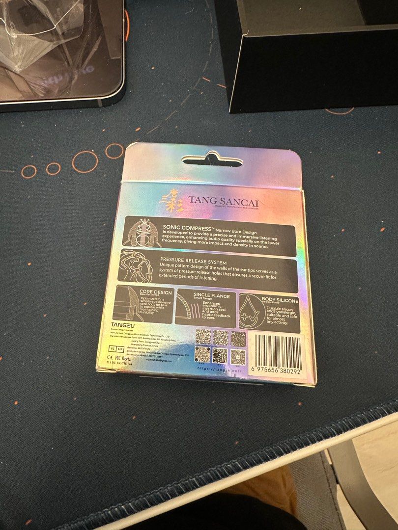Tangzu Sancai narrow bore eartips S,M,L (Category: Earphones) located in Singapore. Submitted by bryancumpston (Listing ID 1365249061, Image 1). Description: got as a free gift with another purchase, never used.