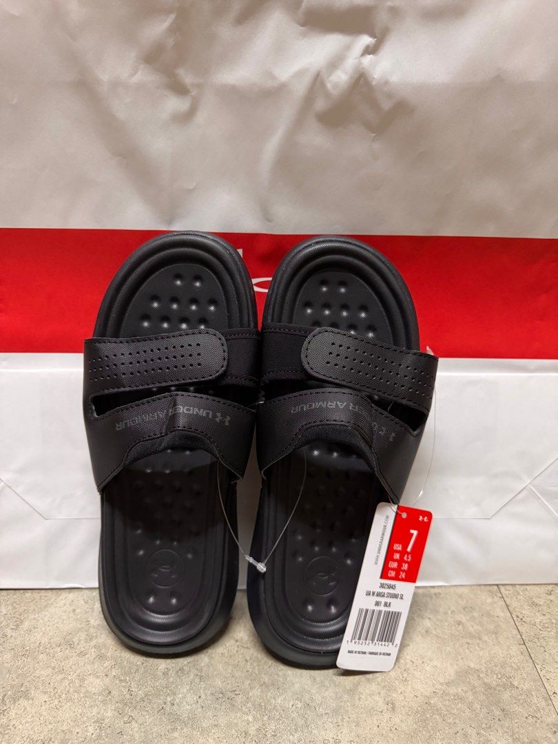 Under Armour Slides Womens 7 and 9 (Category: Slippers and slides) located in Cavite. Submitted by rhea0218 (Listing ID 1365134240, Image 3). Description: Brandnew Legit Below srp Can do meet up dasma cavite area Pick up Lalamove Lbc cod/cop with dp to ship .