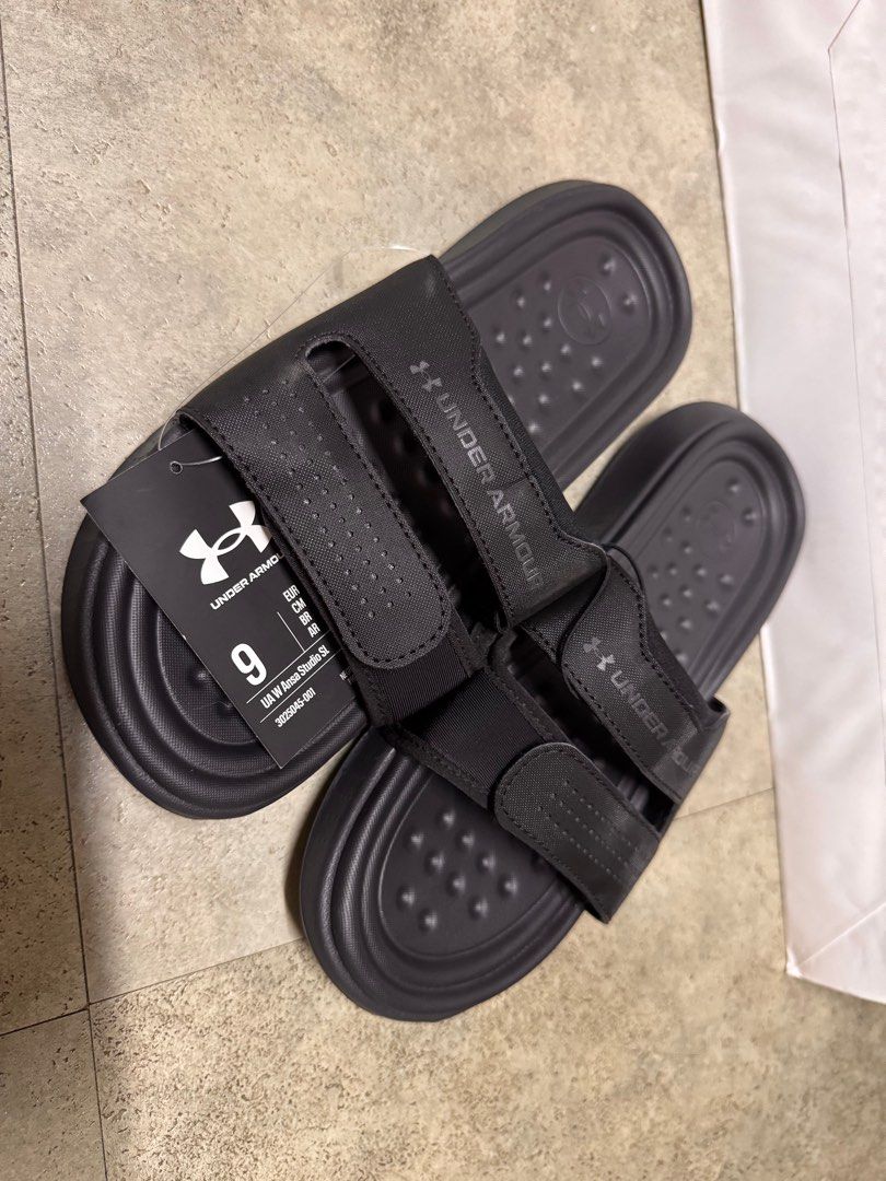 Under Armour Slides Womens 7 and 9 (Category: Slippers and slides) located in Cavite. Submitted by rhea0218 (Listing ID 1365134240, Image 2). Description: Brandnew Legit Below srp Can do meet up dasma cavite area Pick up Lalamove Lbc cod/cop with dp to ship .