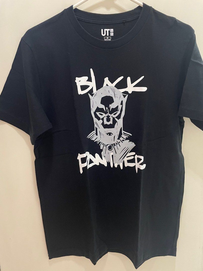 Uniqlo black panther M (Category: Tshirts & Polo Shirts ) located in Quezon City. Submitted by iu777 (Listing ID 1365180711, Image 1). Description: Selling like new condition Uniqlo black panther tshirt in size M.