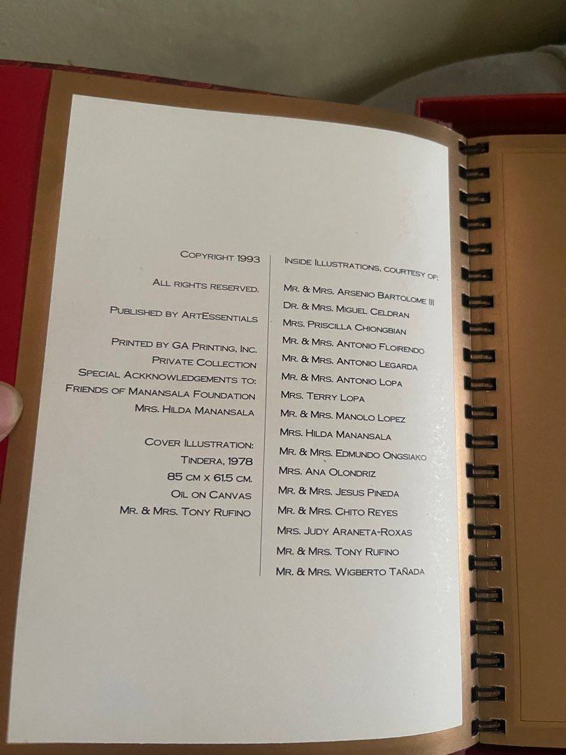 Vicente Manansala Address Book (Category: Art & Prints) located in Manila. Submitted by radvelarde (Listing ID 1365128925, Image 3). Description: With box Hard cover With artist’s paintings in print Rare find.