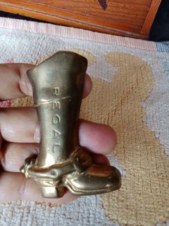 Vintage Metal Boot Trade Sign