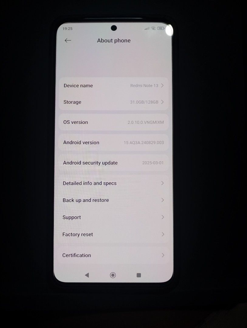 Xiaomi Redmi Note 13 4g (Category: Xiaomi) located in Manila. Submitted by hirayaaah (Listing ID 1365233615, Image 3). Description: 📝good as new 📝months palang nagamit 📝128gb, 4gb ram 📝dm for inquiries!.