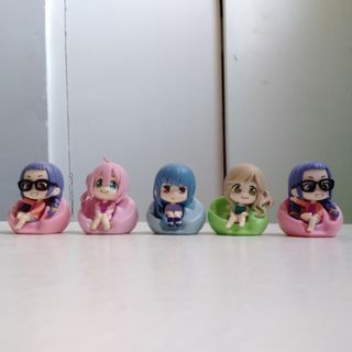 Yuru Camp SET sitting mini Figure | Nadeshiko | Rin | Chiaki | Aoi Ogaki | Gacha Mini Figure| Laid Back Camp | Mini Figure | Anime Mini Figure | Anime Chibi Figure| Figure Keychain | Anik Anik | Trinket | Trinkets | Anime merch |  Figurine