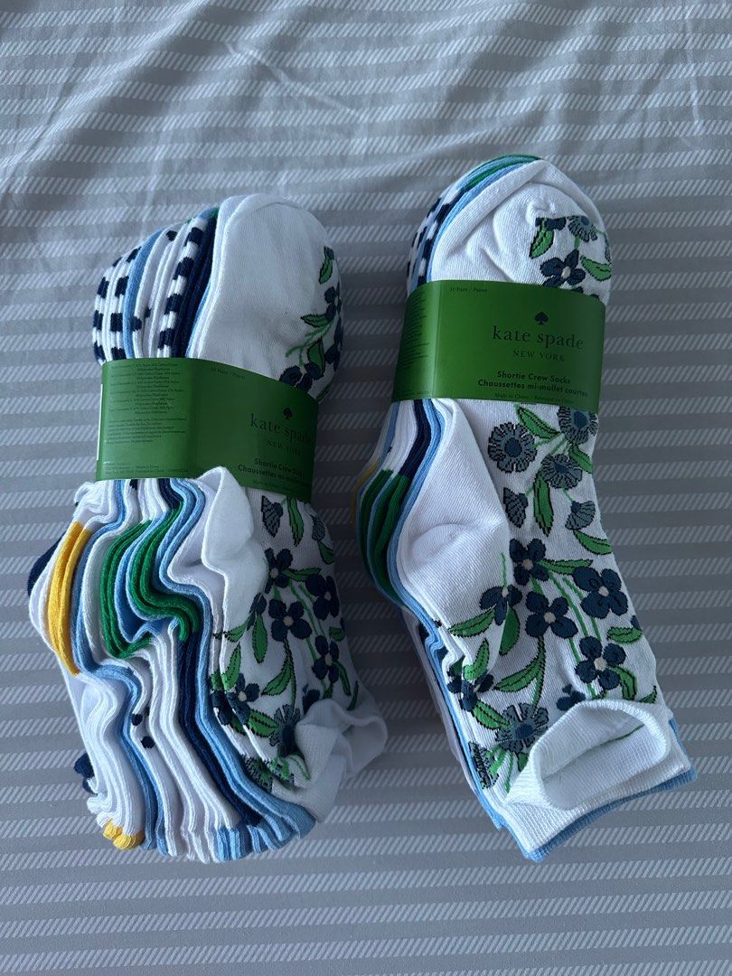 10 Pairs Kate Spade Socks (Category: Activewear) located in Mariveles. Submitted by declutterwithina (Listing ID 1365316120, Image 1). Description: 100% Authentic 10 pairs in one pack Shoe Size: 4-10.