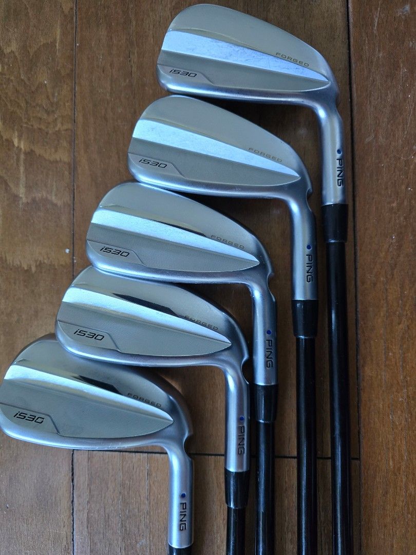 2024 Ping i530 irons (Category: Golf) located in Makati City. Submitted by dpadill (Listing ID 1365333740, Image 1). Description: 2024 ping i530 irons blue dot. regular graphite shaft. 7,8,9,p,u. 5pcs.