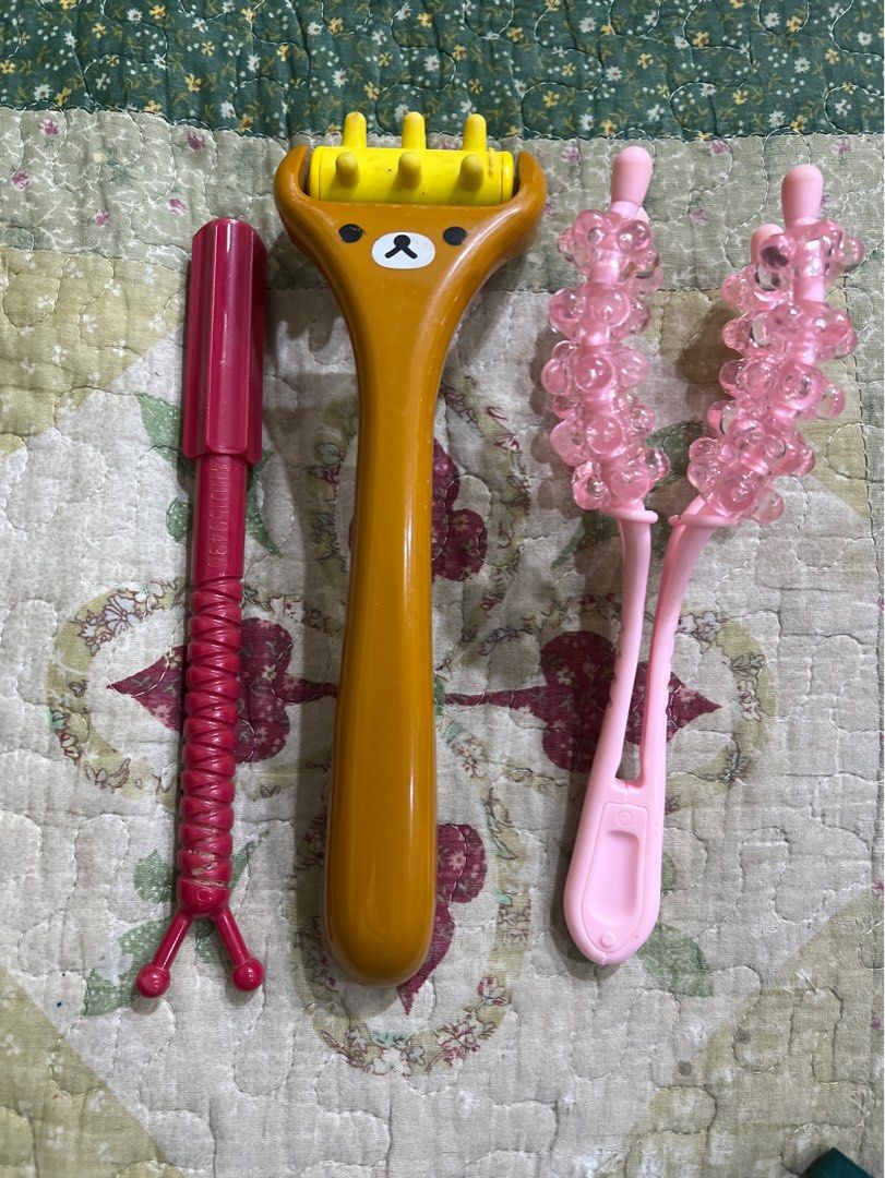 滾輪按摩器滾輪按摩小腿按摩滾輪夾腿按摩三個, 哩哩扣扣, 其他在旋轉拍賣