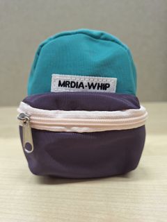 🎁 {全新} ☆ 迷你背包型收納袋。化裝袋、耳機、小物袋。零錢散紙包 ☆ 附拉鏈分格 ※ 小巧實用64205548454529110