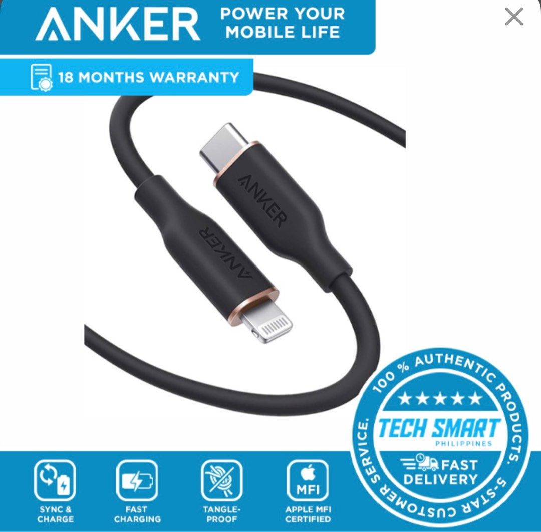 Anker Charger (Category: Chargers & Cables) located in Las Pinas. Submitted by antoniajosepha (Listing ID 1365357501, Image 2). Description: Anker Charger and Cable Selling for Php1000 Bought for Php1956.02 1. Anker 312 30W USB-C Charger with Compact and Foldable Design (Bought for Php919.02) 2. Anker Powerline III Flow USB-C To Lightning Cable, 100W, 6ft (Bought for Php1037.68) Used Reason for Selling: Decluttering Payment first policy (Gcash, B