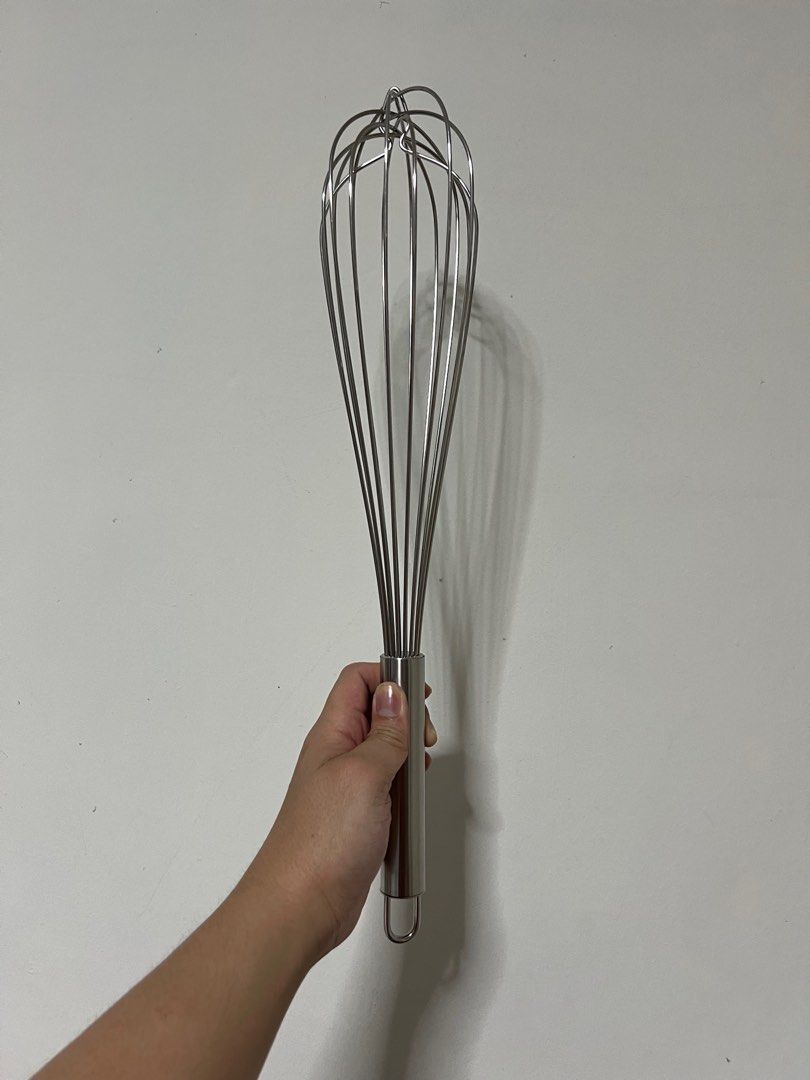 Sturdy Big Steel Bakery Whisk 18 inches