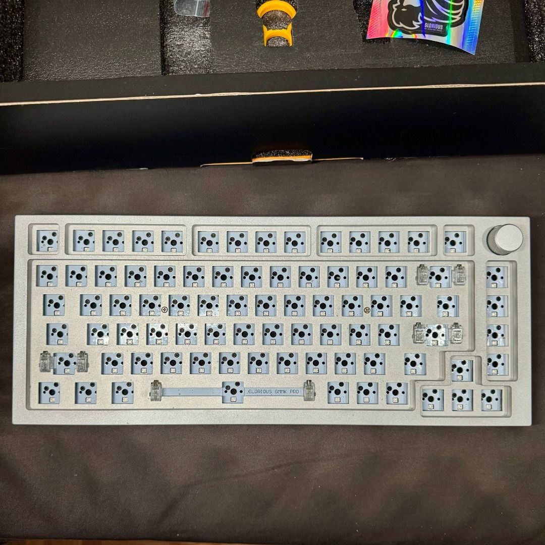 Glorious GMMK PRO Barebone Keyboard White Ice (Category: Computer Keyboard) located in Quezon City. Submitted by kvnmercado (Listing ID 1365337797, Image 3). Description: FS. Glorious GMMK PRO Barebone Keyboard White Ice Lightly Used. Bought for Php 8900. Selling it for Php 6950. I can give freebies ( Switches ) sa hindi mambabarat. Complete with Box, Manuals, Key Puller and Brand New Cable ( Never been used ) with 1 no LED light ( M ) - not an i